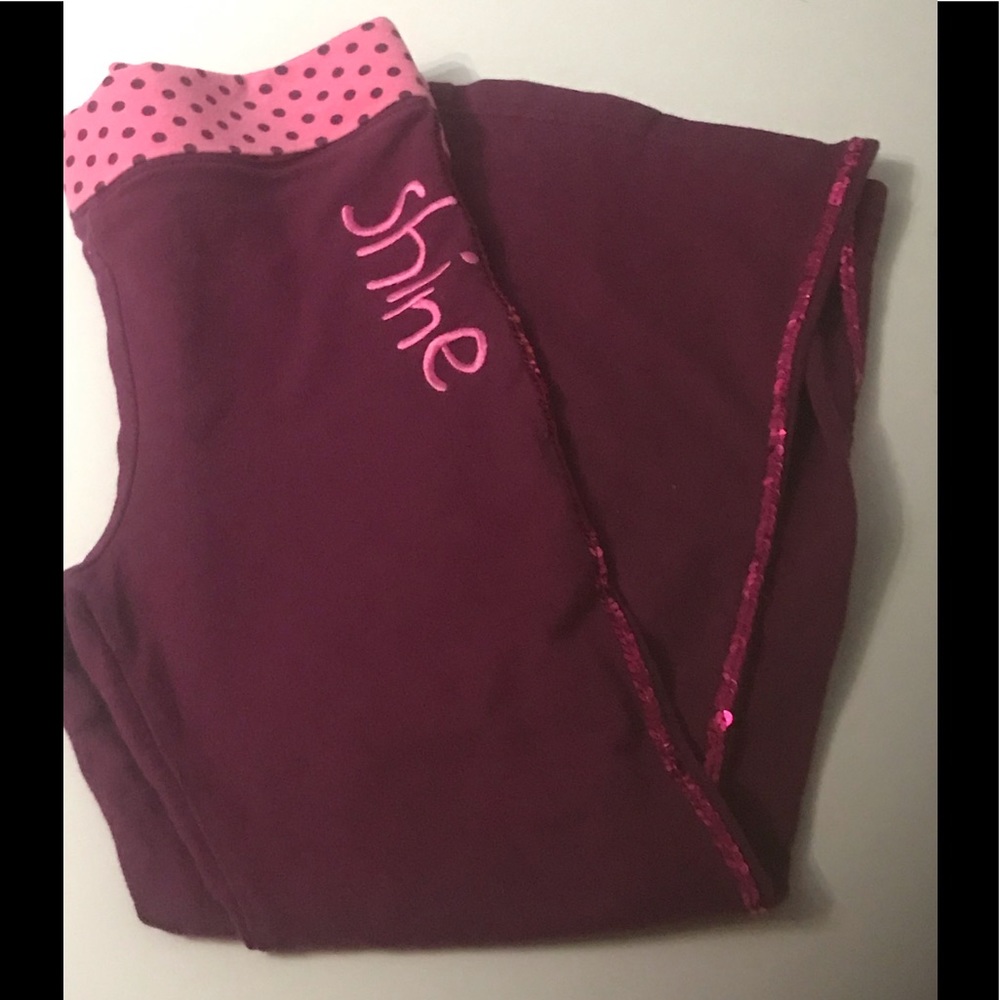 “WISHES & KISSES” GIRLS PULL IN PANTS WITH GLITTER